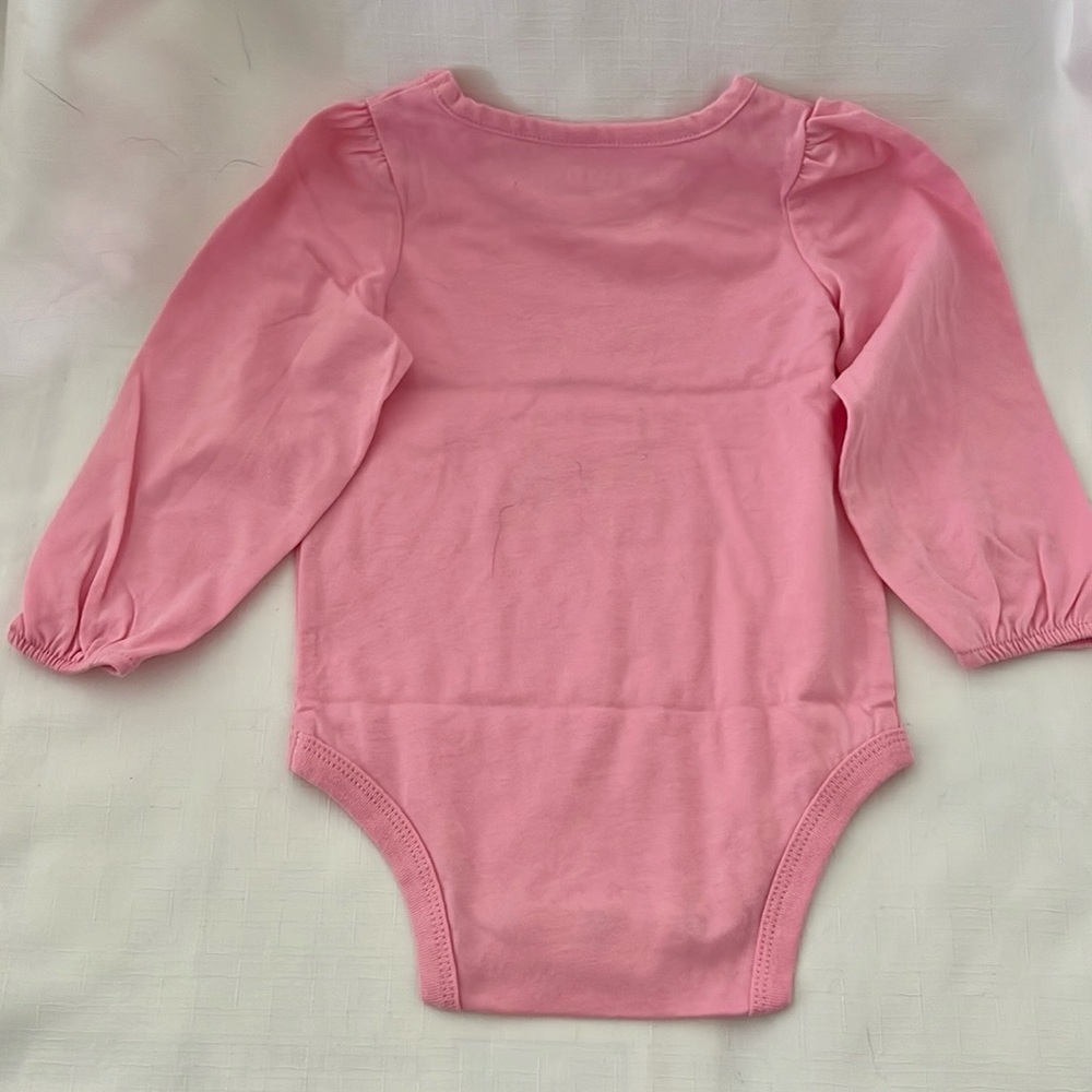 New / Pink With White Bunny Bodysuit (Onesie) - Picture 3 of 6